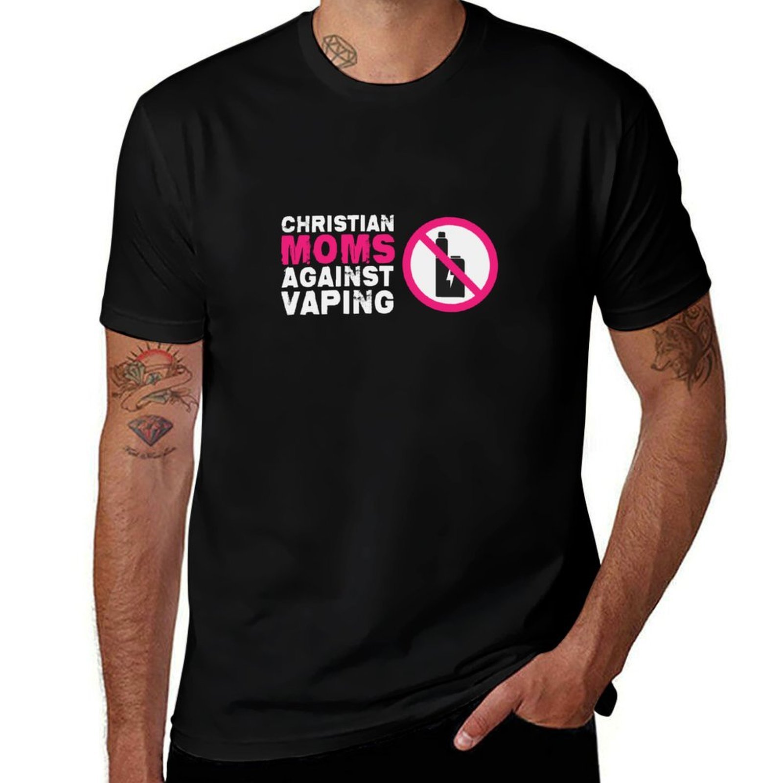 Quick Vape - เสื้อยืด Christian Moms Against Vaping แห้งเร็ว