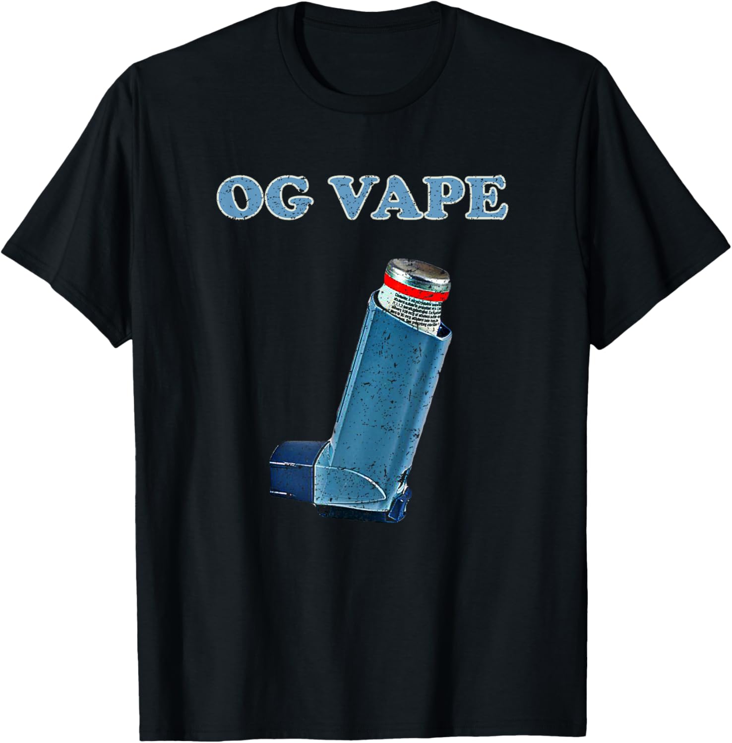 Vaping Shop - เสื้อยืดลายกราฟิก OG Vape Asthma Inhaler เสื้อยืดแขนสั้นลายตลกสำหรับผู้ชาย