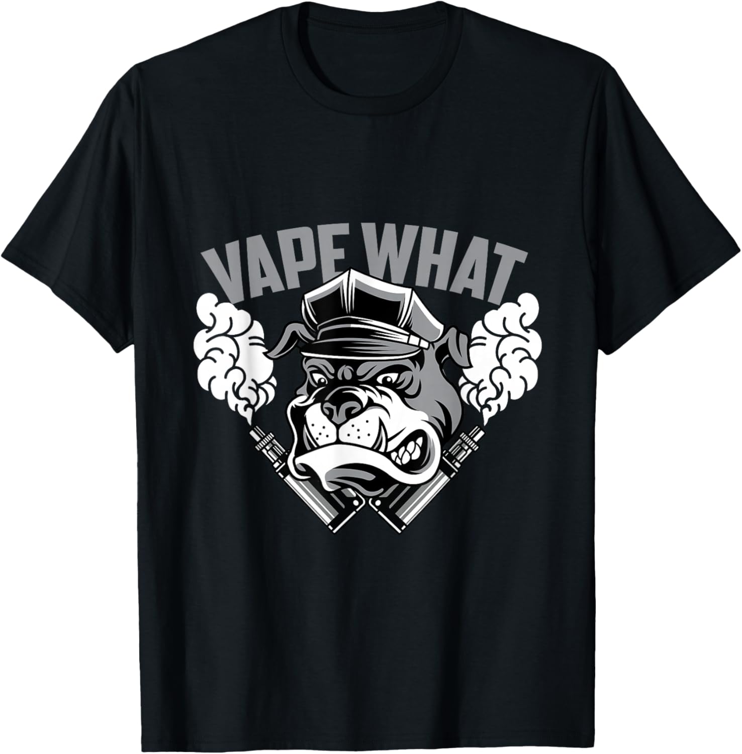 เสื้อยืดคอกลมแขนสั้นผ้าฝ้ายพิม - Vaping Shop บทวิจารณ์และราคา